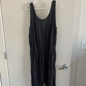 Athleta Black Serenity Open Back Jumpsuit Large